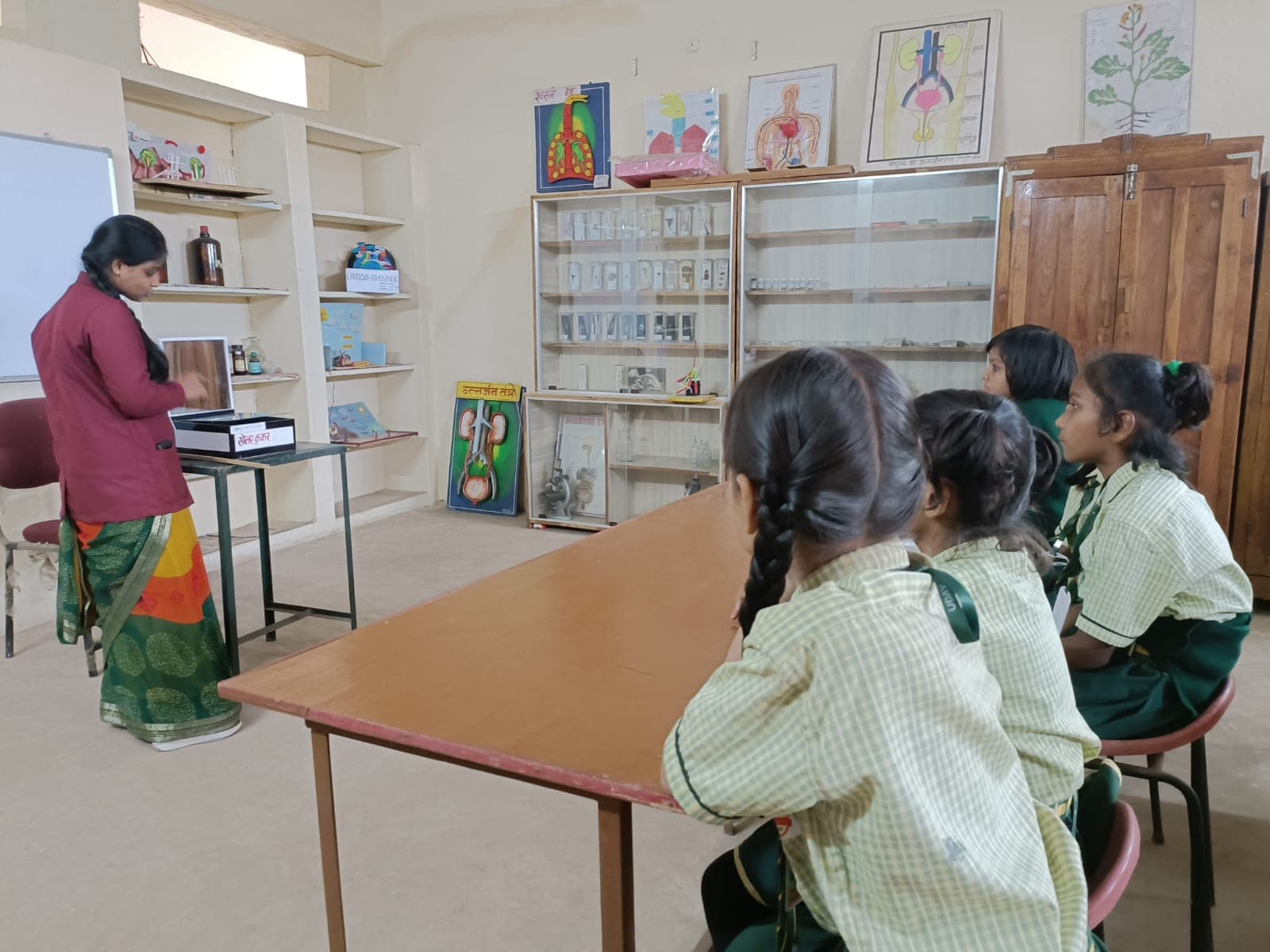 Students seated in the reading room